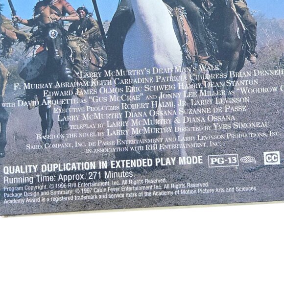 Larry McMurtrys Dead Mans Walk VHS The Complete Epic Uncut Version 1997 - Picture 7 of 10
